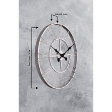 More Dizayn 50 cm Metal Duvar Saati