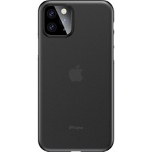 Vendas Apple iPhone 11 Pro Max Cafele Wing Serisi İnce Silikon Kılıf - Füme