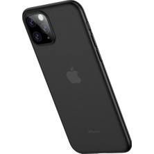 Vendas Apple iPhone 11 Pro Max Cafele Wing Serisi İnce Silikon Kılıf - Füme