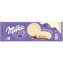 Milka Choco Wafer Beyaz Çikolata Kaplamalı Kakao Dolgulu Gofret 180 gr