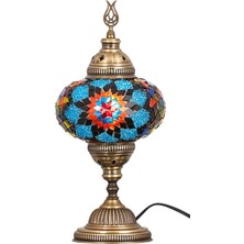 Demmex Masaüstü Mozaik Çalışma Masası Abajur Gece Lambası Dekor Lamba