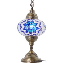 Demmex Masaüstü Mozaik Çalışma Masası Abajur Gece Lambası Dekor Lamba