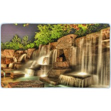 Colorix Kaymaz Deri Taban Banyo Paspas Takımı 50 x 60 cm - 60 x 100 cm