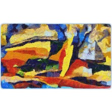 Colorix Kaymaz Deri Taban Banyo Paspas Takımı 50 x 60 cm - 60 x 100 cm