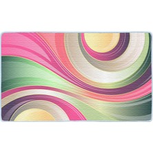 Colorix Kaymaz Deri Taban Banyo Paspas Takımı 50 x 60 cm - 60 x 100 cm