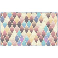 Colorix Kaymaz Deri Taban Banyo Paspas Takımı 50 x 60 cm - 60 x 100 cm