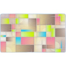 Colorix Kaymaz Deri Taban Banyo Paspas Takımı 50 x 60 cm - 60 x 100 cm