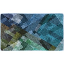 Colorix Kaymaz Deri Taban Banyo Paspas Takımı 50 x 60 cm - 60 x 100 cm