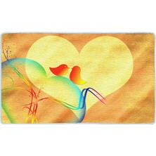 Colorix Kaymaz Deri Taban Banyo Paspas Takımı 50 x 60 cm - 60 x 100 cm