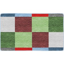 Colorix Kaymaz Deri Taban Banyo Paspas Takımı 50 x 60 cm - 60 x 100 cm