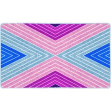 Colorix Kaymaz Deri Taban Banyo Paspas Takımı 50 x 60 cm - 60 x 100 cm