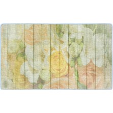 Colorix Kaymaz Deri Taban Banyo Paspas Takımı 50 x 60 cm - 60 x 100 cm