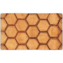 Colorix Kaymaz Deri Taban Banyo Paspas Takımı 50 x 60 cm - 60 x 100 cm