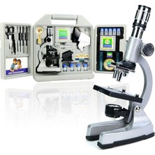Zoomex MA1500-3PZL Mikroskop Set Taşıma Çantası HEDİYELİ - 1500 Kat Büyütme - Eğitici ve Öğretici - Geleceğin Bilim İnsanı Olun!