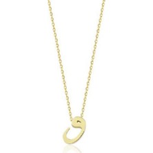 Engingold 14 Ayar Altın Vav Kolye