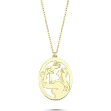 Engingold 14 Ayar Altın Anne Çocuk Kolye