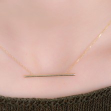 Engingold 14 Ayar Altın Çubuk Kolye