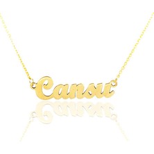 Engingold 14 Ayar Altın Isim Kolye