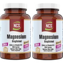 Ncs Magnesium Bisglisinat 2 Kutu 240 Tablet Çinko Folic Acid Vitamin B 6 Magnezyum