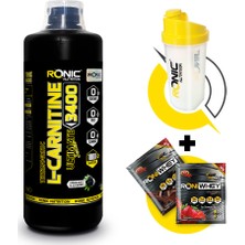 Ronic Nutrition L - Carnitine 3400 Ultimate Thermogenic 1000 ml (Böğürtlen Aromalı) + Shaker ve 2 Adet Tek Kullanımlık Whey Protein