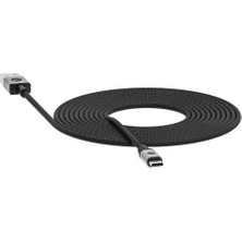 Mophie USB-C Hızlı Şarj ve Data Kablo (3 Metre) - Siyah