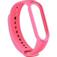 Gpack Xiaomi Mi Band 5 Kılıf Silikon Kordon Koyu Koyu Pembe