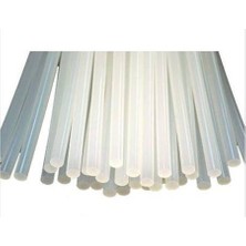 Hanedanev Çubuk Mum Silikon Şeffaf 1 Kg İnce 7,2 X 30 Cm 10W Ve 20W İçin