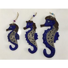 Kardeşler Polyester 3 Lü Denizatı Seti Duvar Süsü Lacivert