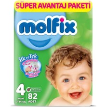 Molfix 4 Beden 82'li Bebek Bezi