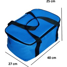 Whitesüs Soğuk Sıcak Tutucu Taşınabilir Termal Buzluk Mavi Çanta 27 lt