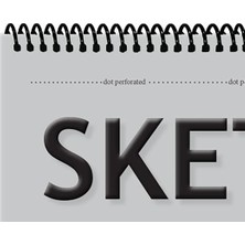 Sketch Eskiz Defteri 120 gr 17x24 cm 60 Yaprak Spiralli Sketchbook