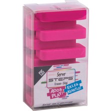 Serve Steps Silgi Fosforlu Pembe