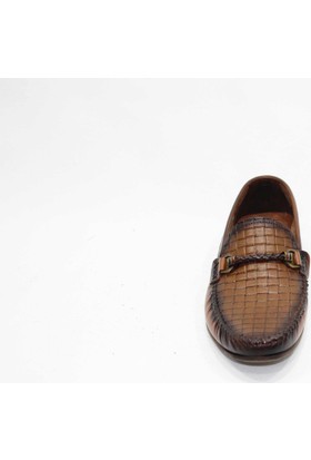 Footmark Tpu 205 Taba Örgü Antik Deri Ayakkabı
