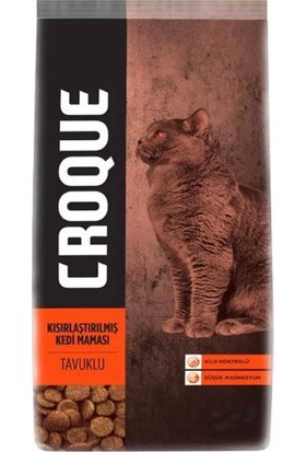 Croque Sterilised Tavuklu Kısırlaştırılmış Kedi Maması 1,5 kg
