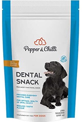 Pepper Chilli Dental Snack Diş Sağlğı Tahılsız Köpek Ödülü 200 gr