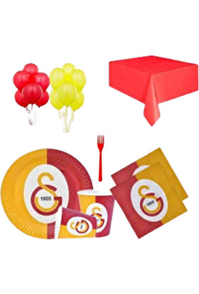Balon Evi Galatasaray Doğum Günü Parti Seti 8'li
