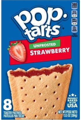 Pop Tarts Unfrosted Strawberry 384 gr