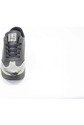 Newmax 504 Siyah Gümüş Spor Ayakkabı