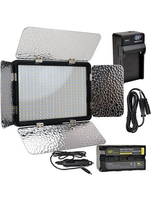 DP LED-396AS LED Işık 3200K-5600K Renk Sıcaklığı ile 1500LUX Aydınlatma 396 LED