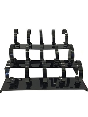 Stand Market  Saat Standı 3 Kademeli 15'li Set Siyah