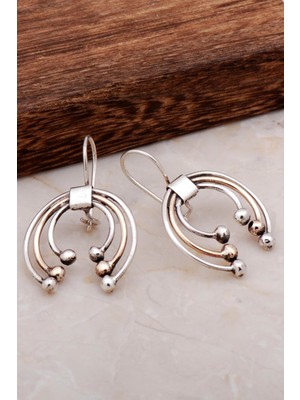 Sümer Telkari Tomurcuk Tasarım El Yapımı Gümüş Küpe 4896