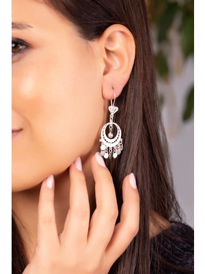 Sümer Telkari Telkari Işlemeli Sallantılı Gümüş Küpe 4937