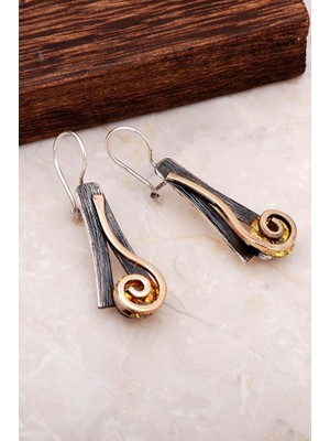 Sümer Telkari Tasarım Elişi Gümüş Küpe 4775