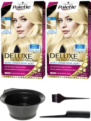 Schwarzkopf 2’li Palette Deluxe Ultra Yoğun Renk Açıcı, Sarı Renk Aktifleştirici Saç Boyası ve Saç Boyama Seti