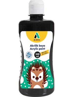 Adel Okul Akriliği 500 ml - Siyah