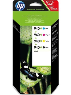 Hp 940XL C2N93A Officejet Pro 8000 / 8500 Cmyk Kartuş
