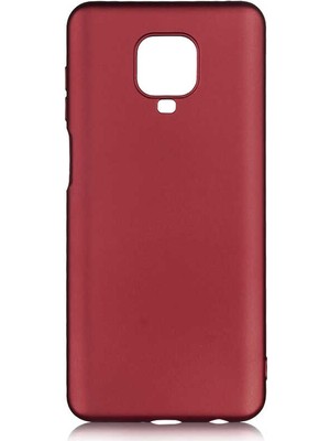 Kılıfist Xiaomi Redmi Note 9S/Pro Kılıf Zore Premier Mat Silikon Kapak Mürdüm