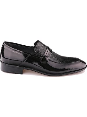 Calvano Deri Siyah Erkek Klasik Ayakkabı
