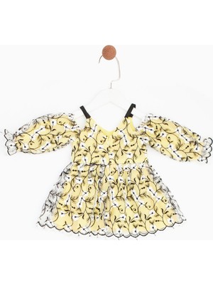 BG Baby Kız Bebek Sarı Elbise