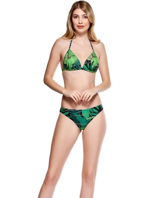 Louren Kaplı Üçgen Bikini Takımı